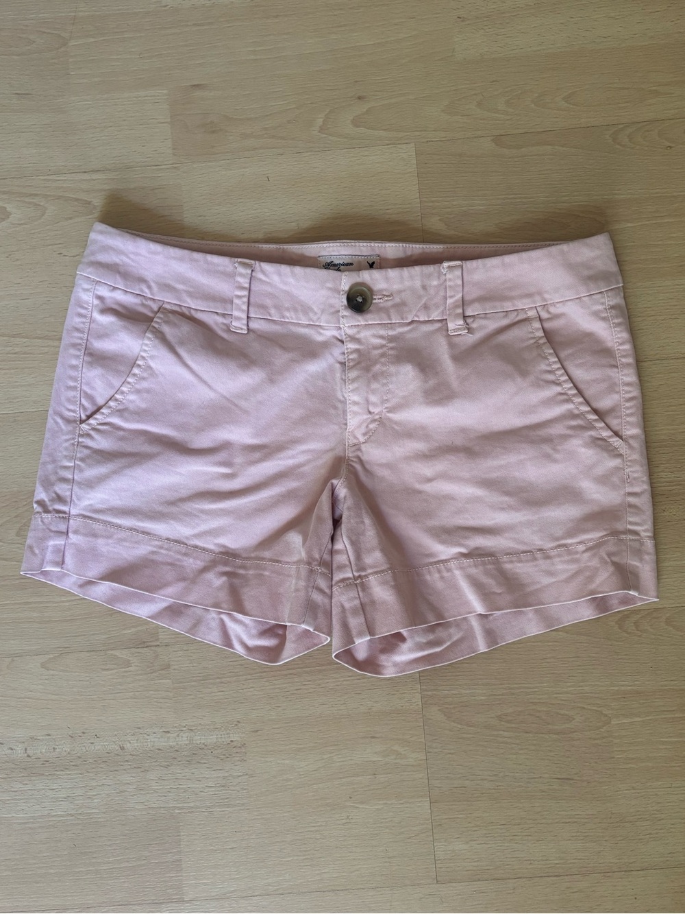 American Eagle Outfitters Pale Pink Cotton Shorts